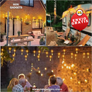 LUZ EN FORMA DE GOTA 💧(60 Focos 12 METROS - 8 MODOS DE ILUMINACION)