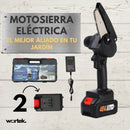 ÚLTIMAS UNIDADES A ESTE PRECIO!!  MOTOSIERRA ELÉCTRICA DE MANO CON 2 BATERÍAS DE 48 V + ESTUCHE GRATIS