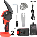 ÚLTIMAS UNIDADES A ESTE PRECIO!!  MOTOSIERRA ELÉCTRICA DE MANO CON 2 BATERÍAS DE 48 V + ESTUCHE GRATIS