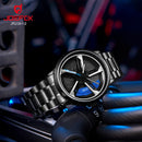 JR2081-2  AZUL RELOJ HOMBRE GIRATORIO