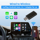 ⚡Upgrades⚡Mini Wireless CarPlay/Android Auto 2 in 1 Adapter