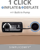 CAMA COLCHON AUTOINFLABLE PORTATIL CON MARCO Y RUEDAS