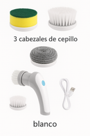 ¡ÚLTIMAS UNIDADES CON DESCUENTO! CEPILLO DELIMPIEZA ELÉTRICO INALÀMBRICO CON 3 CABEZALES