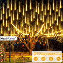 🎄LUCES LED DE LLUVIA🎄( 8 TIRAS LUZ LED CALIDA 30 cm c/u)