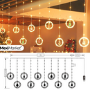 💡CORTINA LED CON PERSONAJES NAVIDEÑOS 🎄 3.5M