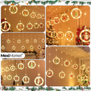 💡CORTINA LED CON PERSONAJES NAVIDEÑOS 🎄 3.5M