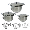 Juego de Ollas de Acero Inoxidable